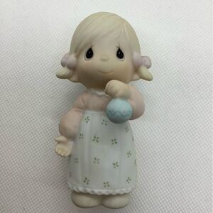 Precious Moments Vintage 1985 GOD GAVE HIS BEST 15806 Girl Figurine No Box